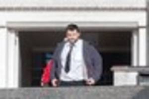Drunk Daniel Hunt drove around St Blazey roundabout with friend on roof